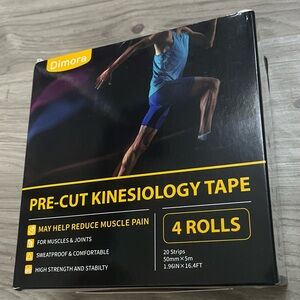 Dimora Pre-cut Kinesiology Tape red (looks pink) 4 pack brand new